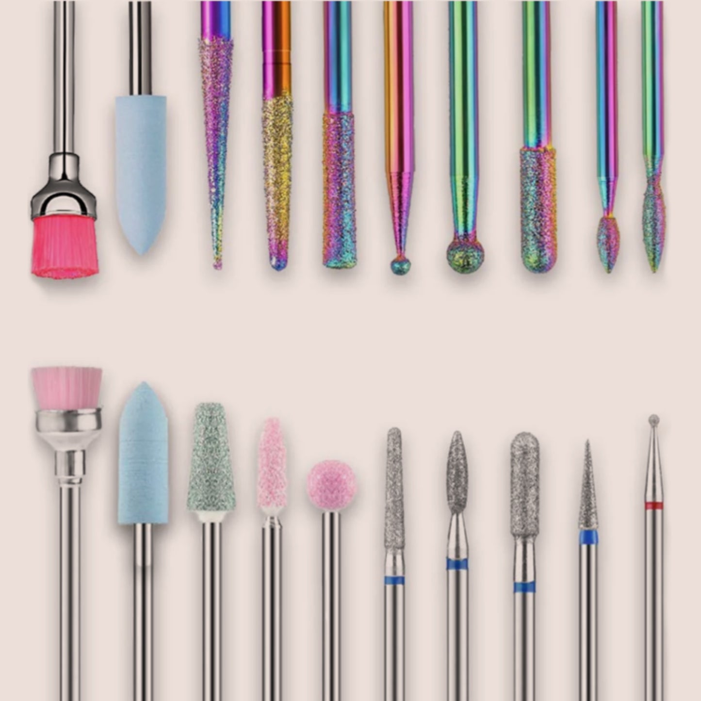 NailCraft Diamond Drill Bit Kit – 20 PCS, 3/32” Size