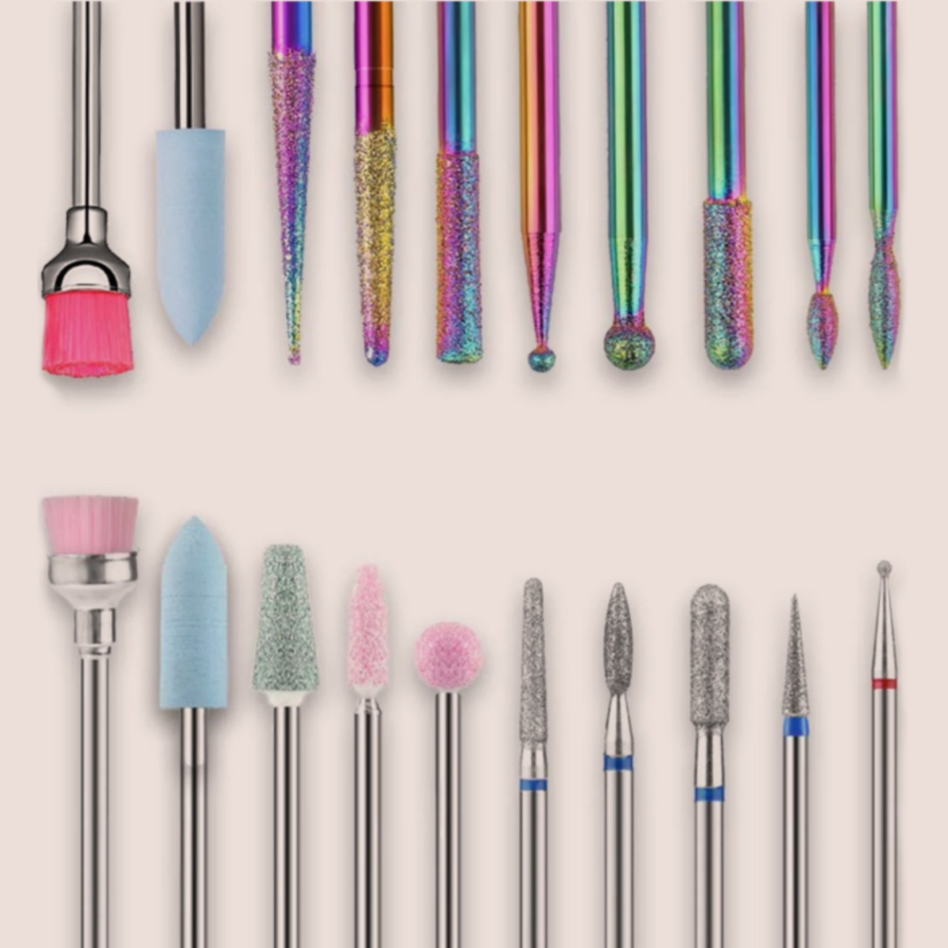 NailCraft Diamond Drill Bit Kit – 20 PCS, 3/32” Size